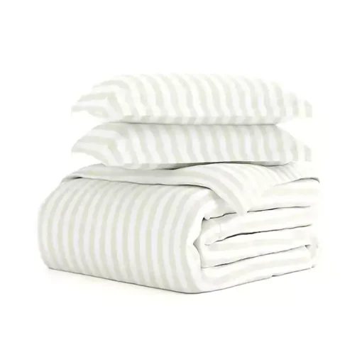 Tan Rugged Stripe 2-pc. Twin Duvet Cover Set