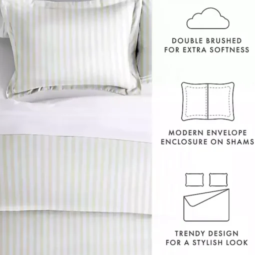 Tan Rugged Stripe 2-pc. Twin Duvet Cover Set