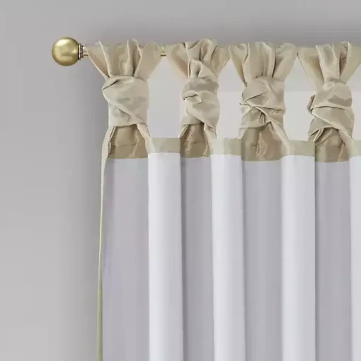 Tan Total Blackout Curtain Panel, 84 in.
