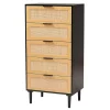 Tara Two-Tone Espresso Rattan Chest