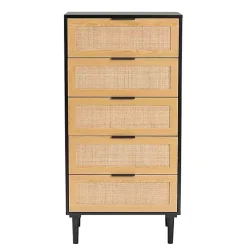Tara Two-Tone Espresso Rattan Chest