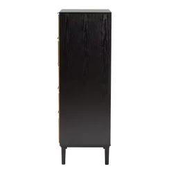 Tara Two-Tone Espresso Rattan Chest