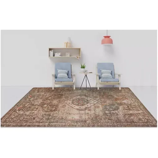 Taupe Eaton Transitional Area Rug, 6x8