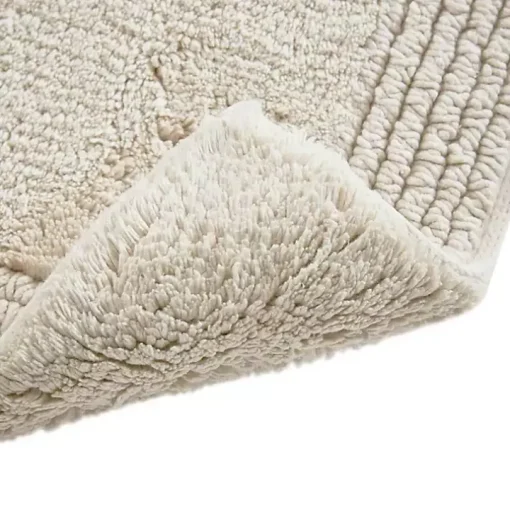 Taupe Tufted Reversible Cotton Bath Mat, 72 in.