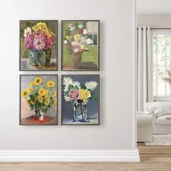 Vintage Floral I Beaded Framed Art Print