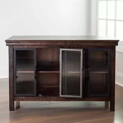 Walnut Henry Cabinet with Glass Doors
