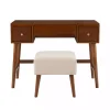 Walnut Viola Flip-Top 2-pc. Vanity Set