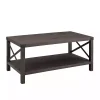 Wenge Sable Gray X-Frame Coffee Table