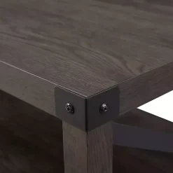 Wenge Sable Gray X-Frame Coffee Table