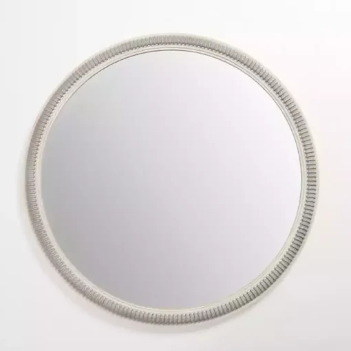 Wexford Ribbed Round Wall Mirror