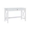 White Antique Pine X Frame Desk