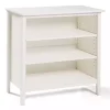 White Brazilian Pine Wood Short Bookshelf