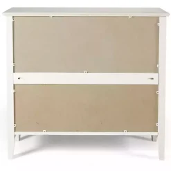 White Brazilian Pine Wood Short Bookshelf