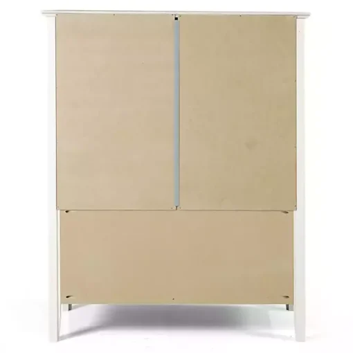 White Brazilian Pine Wood 3-Tier Bookshelf