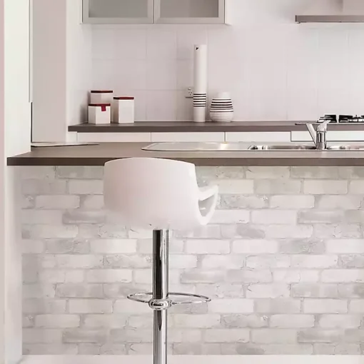 White Brick Peel & Stick Wallpaper