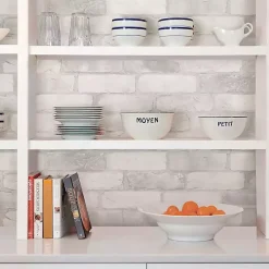 White Brick Peel & Stick Wallpaper
