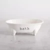 White Ceramic Bathtub Dish