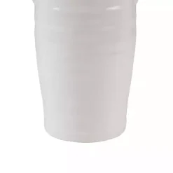 White Ceramic Table Lamp with Handles