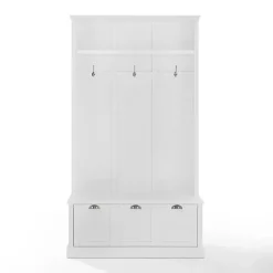 White Ellison Hall Tree with Storage Bench