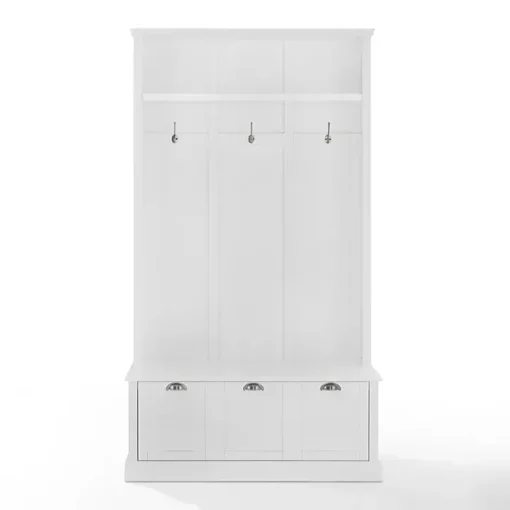 White Ellison Hall Tree with Storage Bench