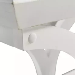 White Fir Wood Curved Tray C-Table