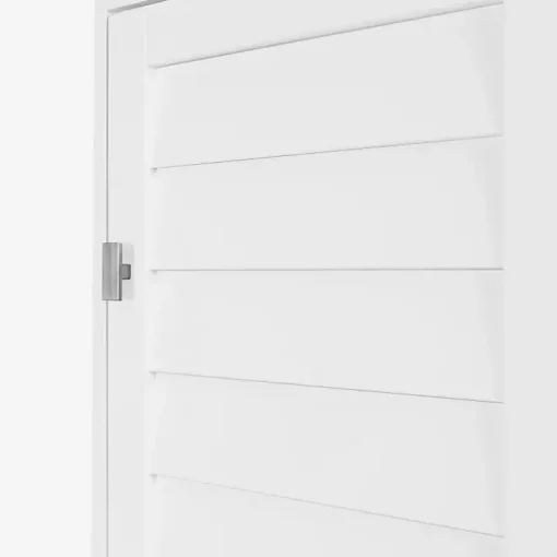 White Shutter Single Door Storage Cabinet