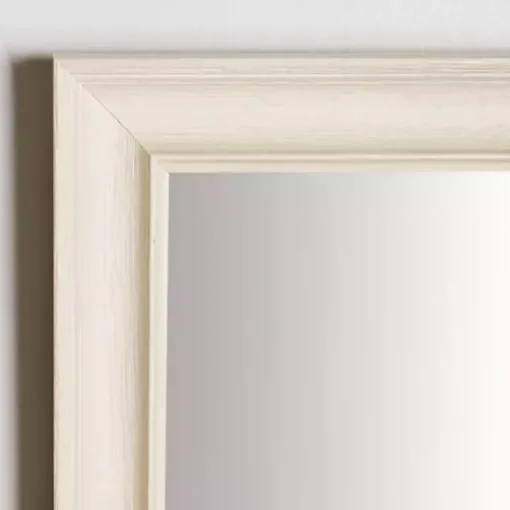 Whitewashed Scoop Maggie Profile Mirror, 24x36 in.
