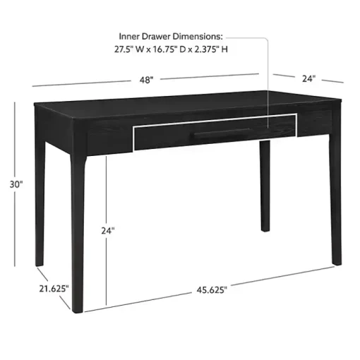 Wilcox Black Desk