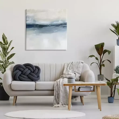Abstract Nautical Horizon Canvas Print, 30x30 in.