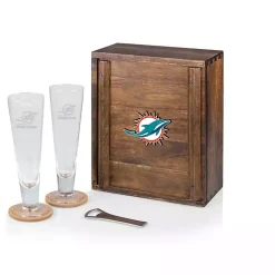 Acacia Miami Dolphins Beer Glass Set