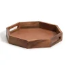 Acacia Wood Octagon Serving Tray, 17 in.