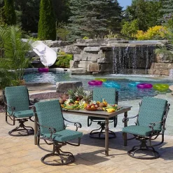 Alana Tile Luxe Outdoor Dining Chair Cushion