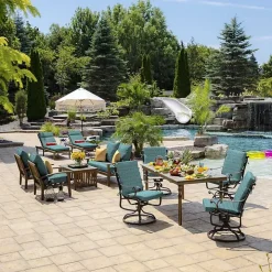 Alana Tile Luxe Outdoor Dining Chair Cushion