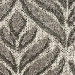 Aloha Gray Botanical Indoor/Outdoor Rug, 5x7