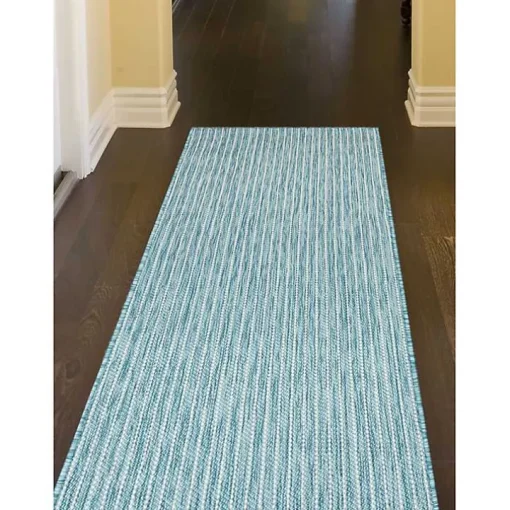 Aqua Intertwine Indoor/Outdoor Runner