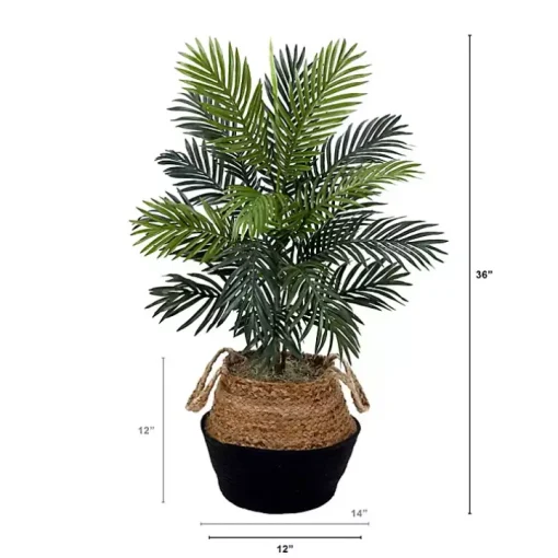Areca Palm Tree in Woven Basket DIY Kit, 3 ft.