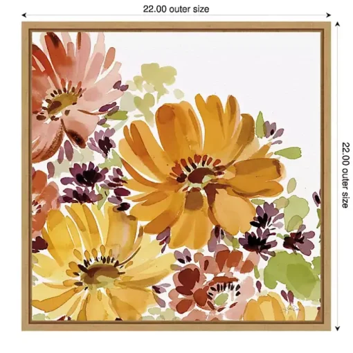 Autumn Joy Framed Canvas Art Print