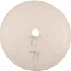 Beige Embroidered Tree Skirt