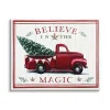 Believe in the Magic Truck Canvas Wall Plaque