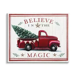 Believe in the Magic Truck Canvas Wall Plaque