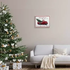 Believe in the Magic Truck Canvas Wall Plaque