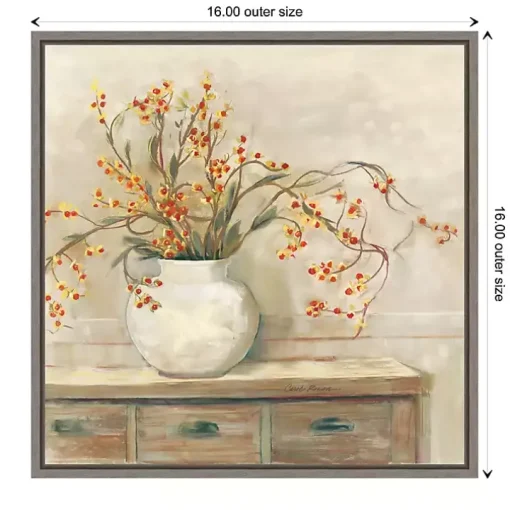 Bittersweet Bouquet Framed Canvas Art Print