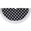 Black and White Buffalo Check Sherpa Tree Skirt