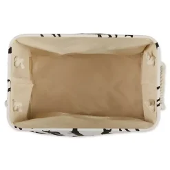 Black and White Cat Rectangular Pet Bin