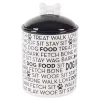 Black and White Ceramic Canister