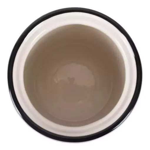 Black and White Ceramic Canister