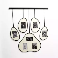 Black and White Paw Print Collage Frame