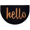 Black Arch Hello Doormat