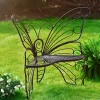 Black Butterfly Metal Patio Chair