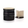Black Ceramic Oversized Crock with Divider